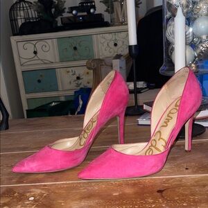 Sam Edelman Pink Women's Suede Heels